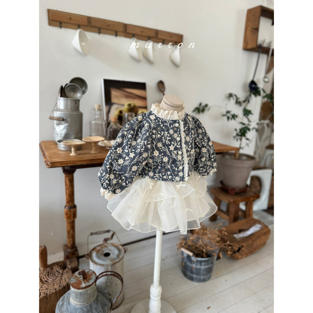 Marron 外套 마론 플라워자켓-細節圖9