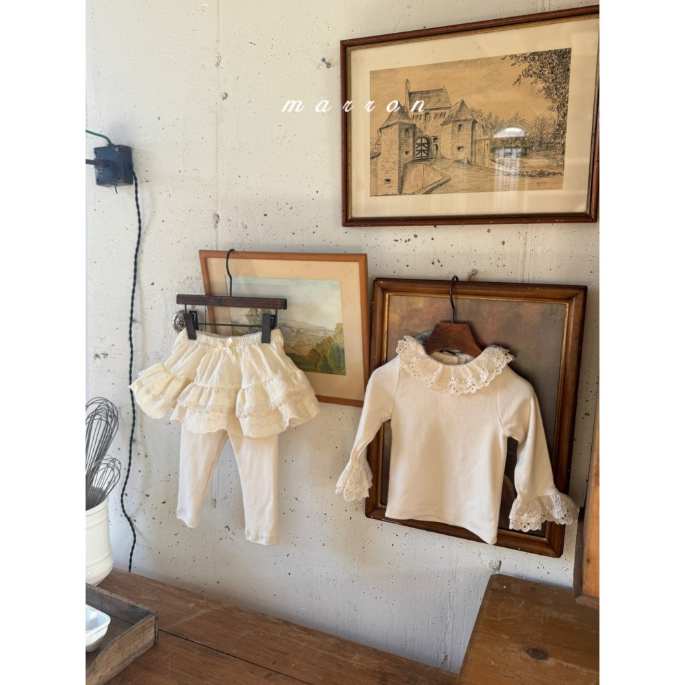 Marron 褲裙 마론 레이스튜튜치랭스-細節圖5