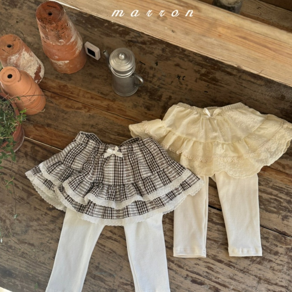 Marron 褲裙 마론 레이스튜튜치랭스-細節圖6