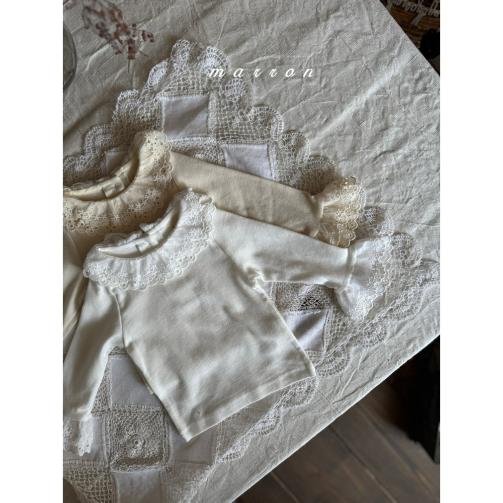 Marron 上衣 마론 레이스티셔츠-細節圖5