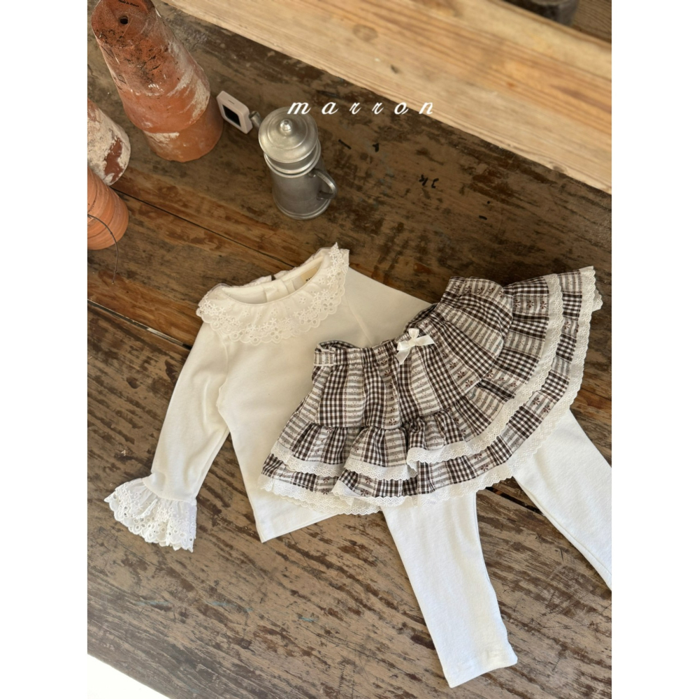 Marron 上衣 마론 레이스티셔츠-細節圖6