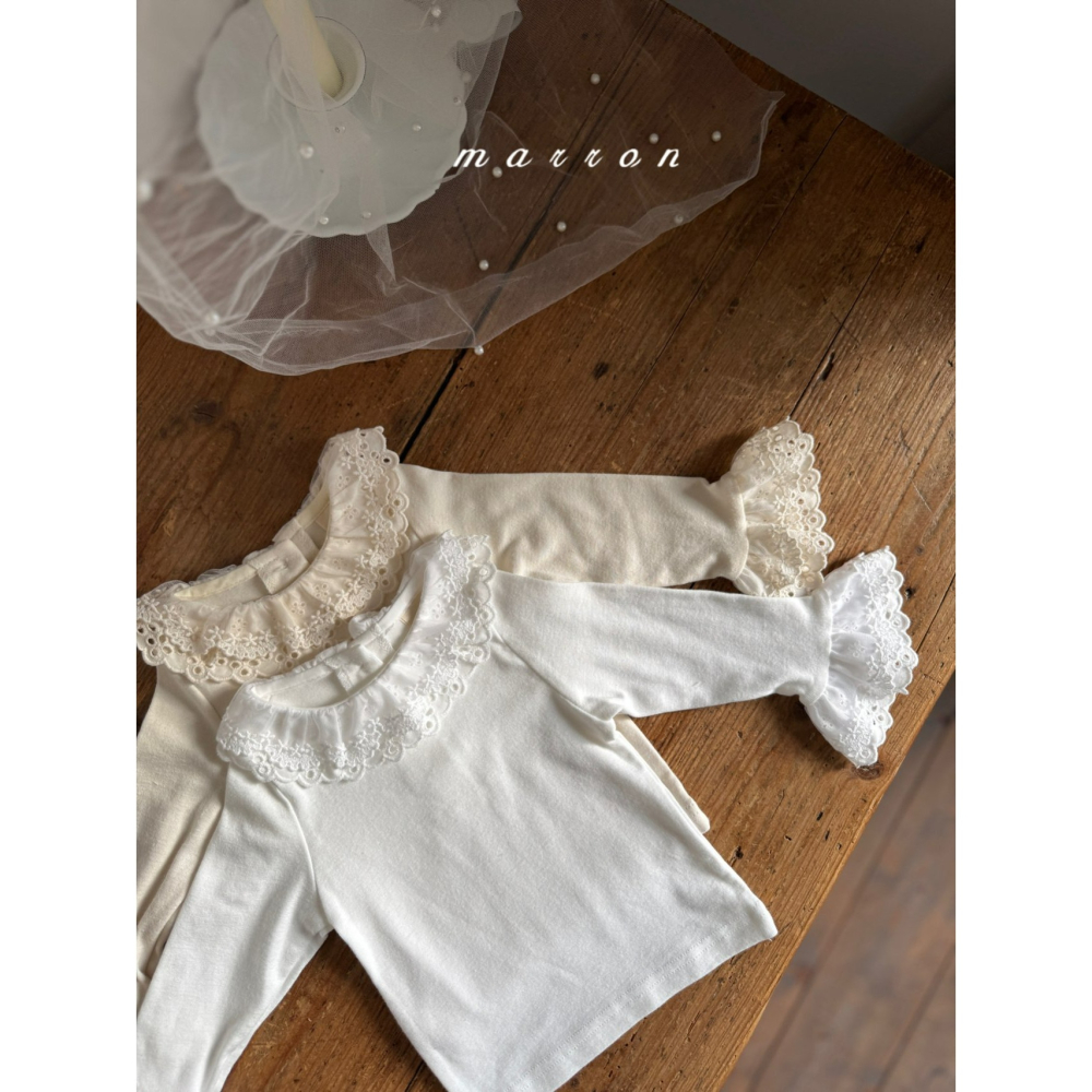 Marron 上衣 마론 레이스티셔츠-細節圖7