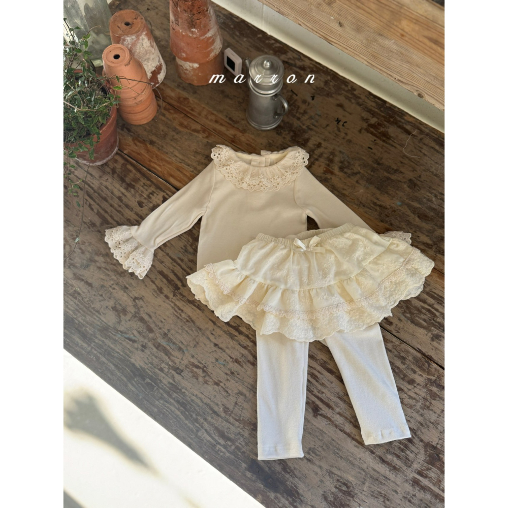 Marron 上衣 마론 레이스티셔츠-細節圖9