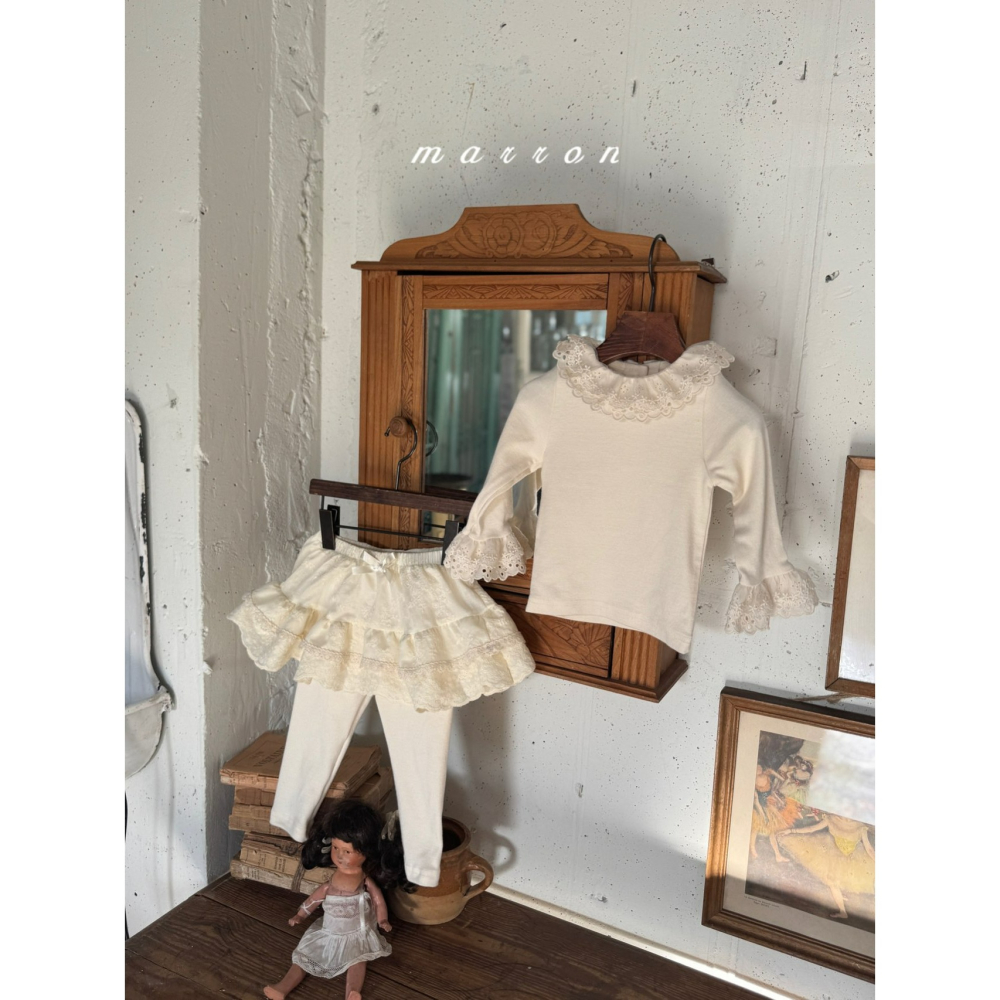 Marron 上衣 마론 레이스티셔츠-細節圖10