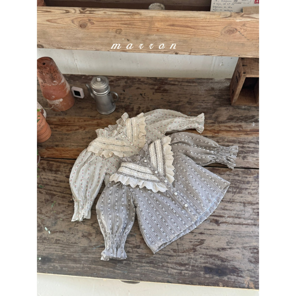 Marron 上衣 마론 루루블라우스-細節圖3