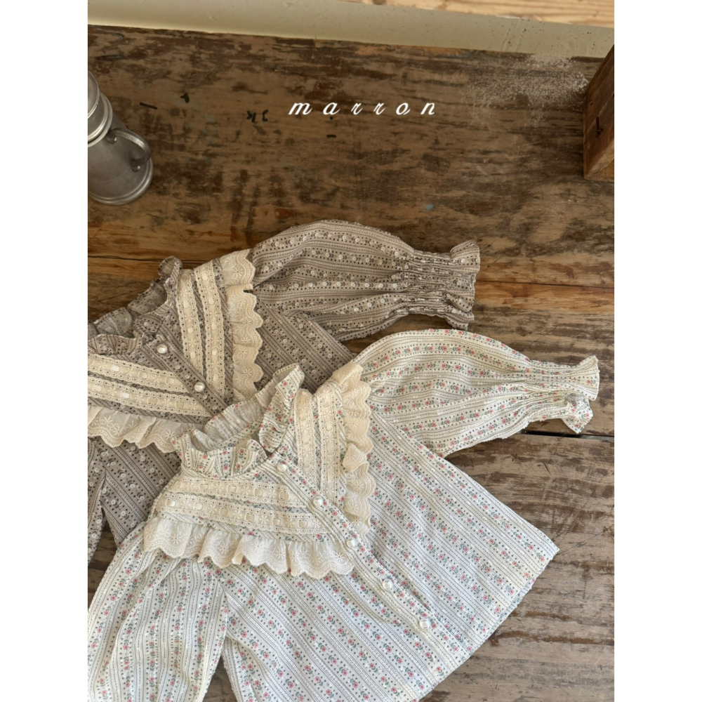 Marron 上衣 마론 루루블라우스-細節圖4