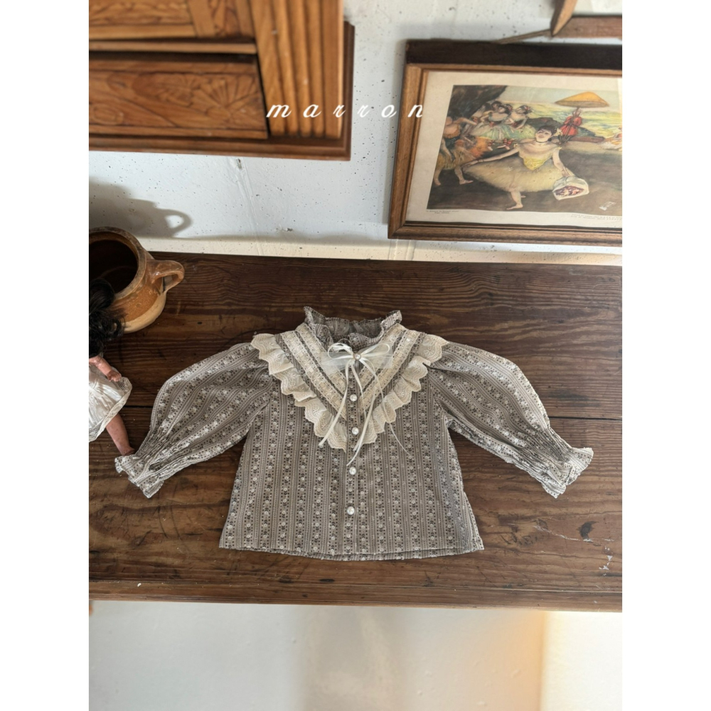 Marron 上衣 마론 루루블라우스-細節圖6