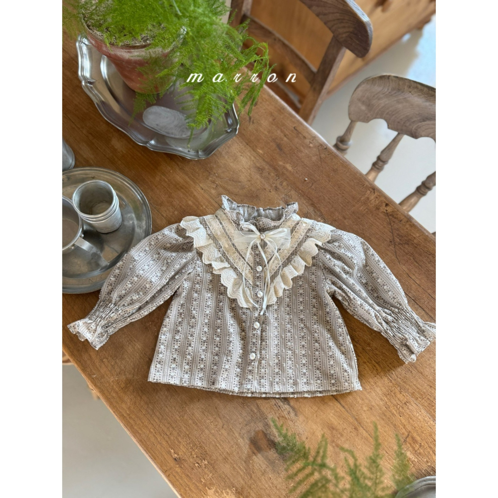 Marron 上衣 마론 루루블라우스-細節圖7