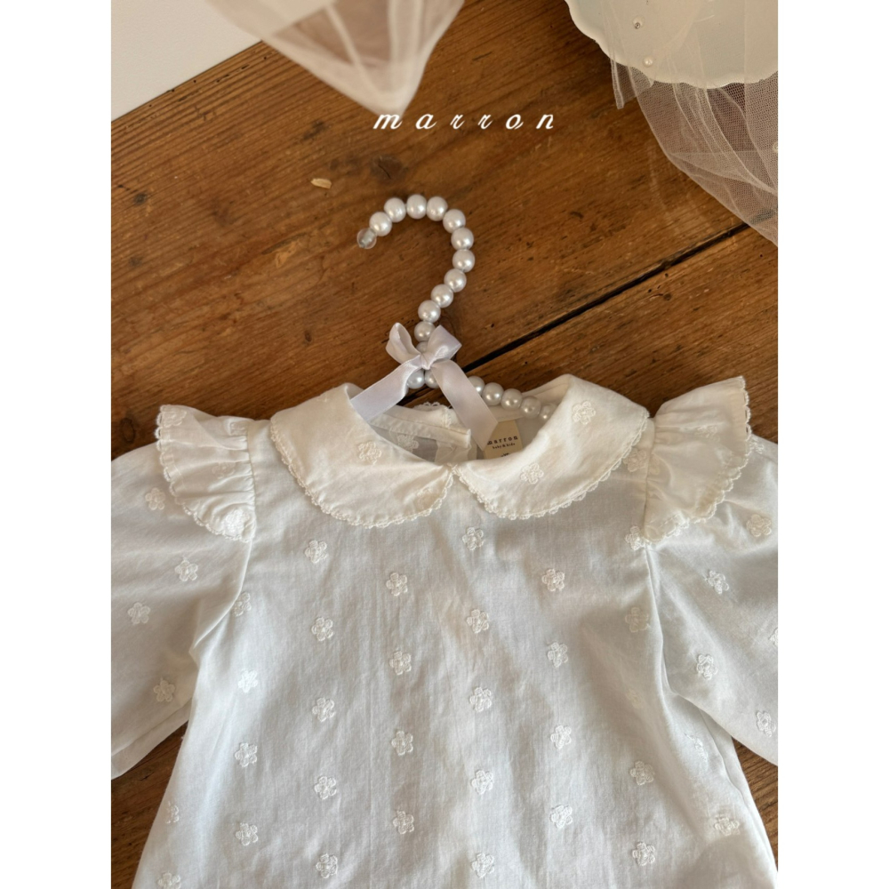 Marron 上衣 마론 별블라우스-細節圖2