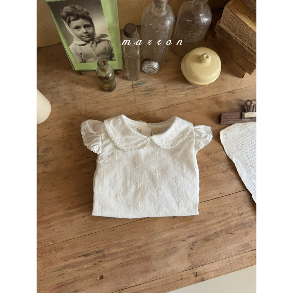 Marron 上衣 마론 별블라우스-細節圖3