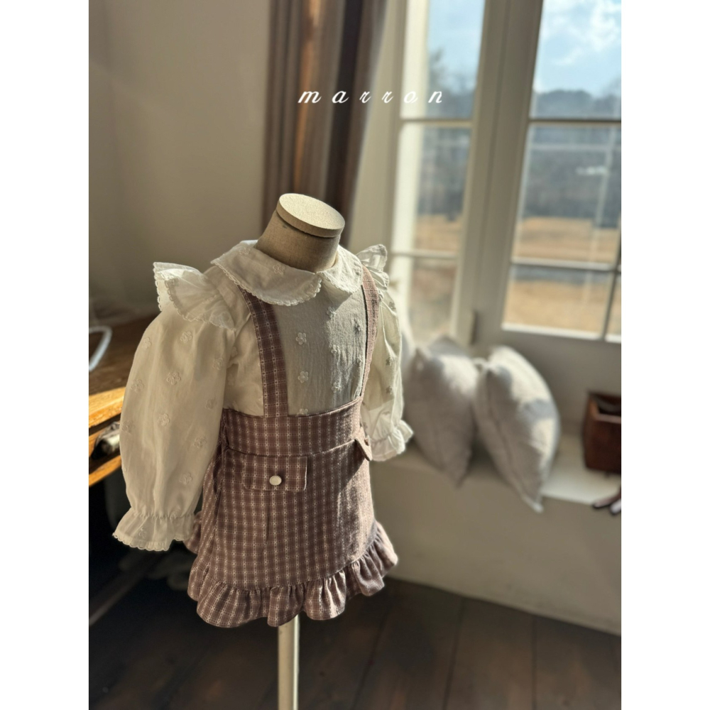 Marron 上衣 마론 별블라우스-細節圖6