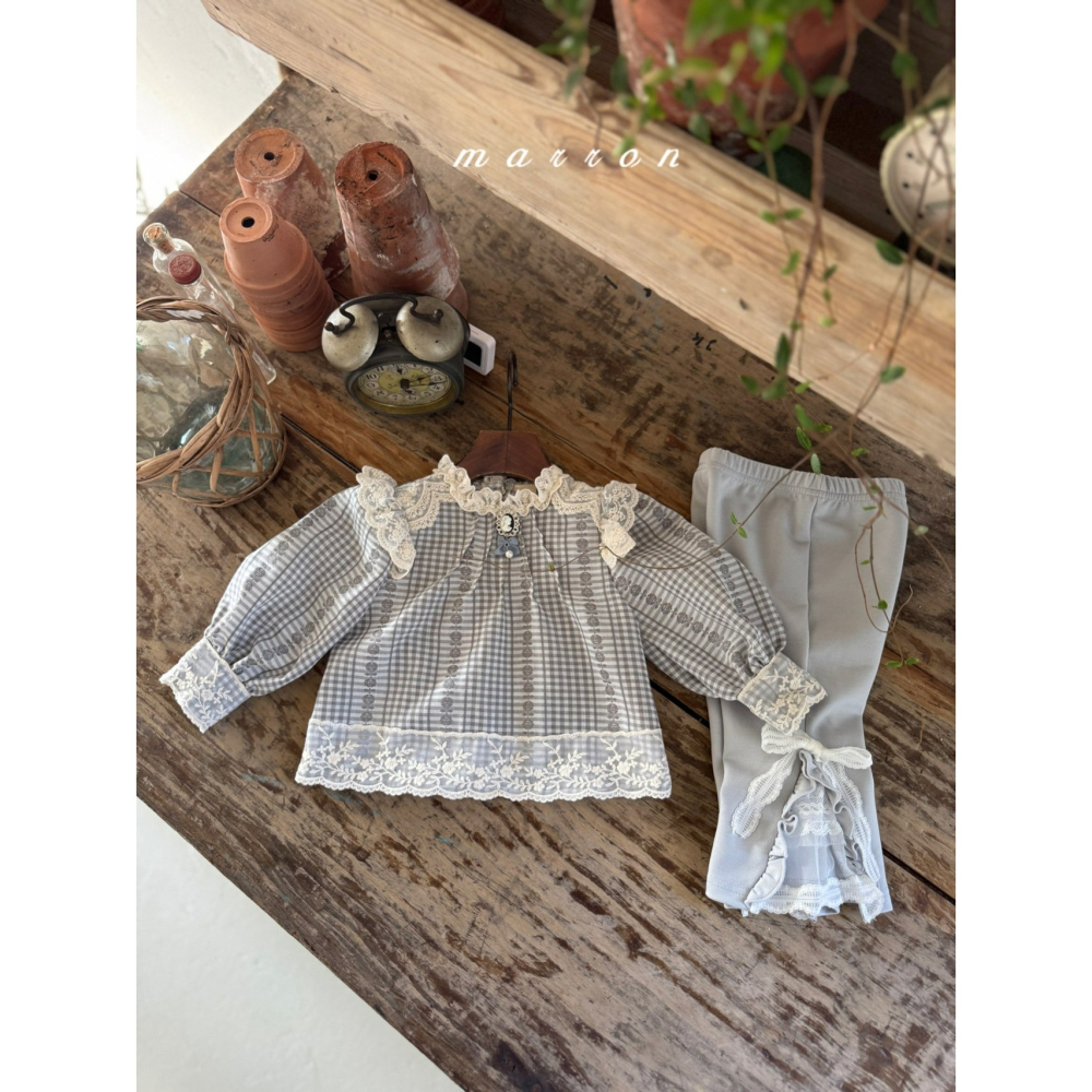 Marron 上衣 마론 빅토리아블라우스-細節圖4