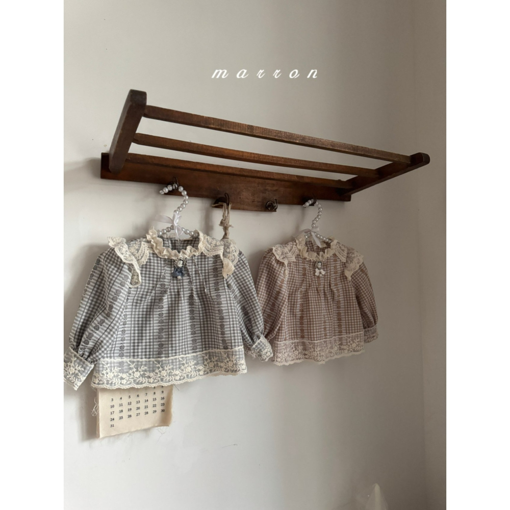 Marron 上衣 마론 빅토리아블라우스-細節圖5