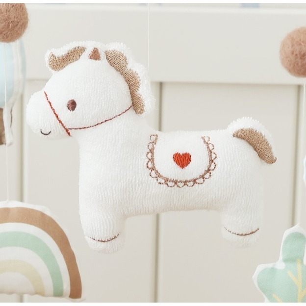 韓國 馬年寶寶木質床鈴 手作DIY 純棉半成品材料包 輕鬆簡單-細節圖8