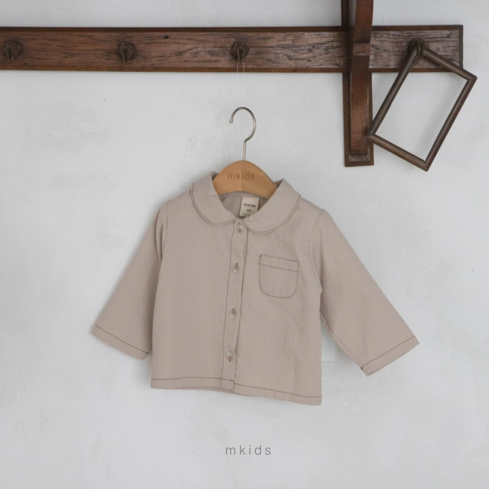 Mkids 上衣 엠키즈 마르코셔츠-細節圖3