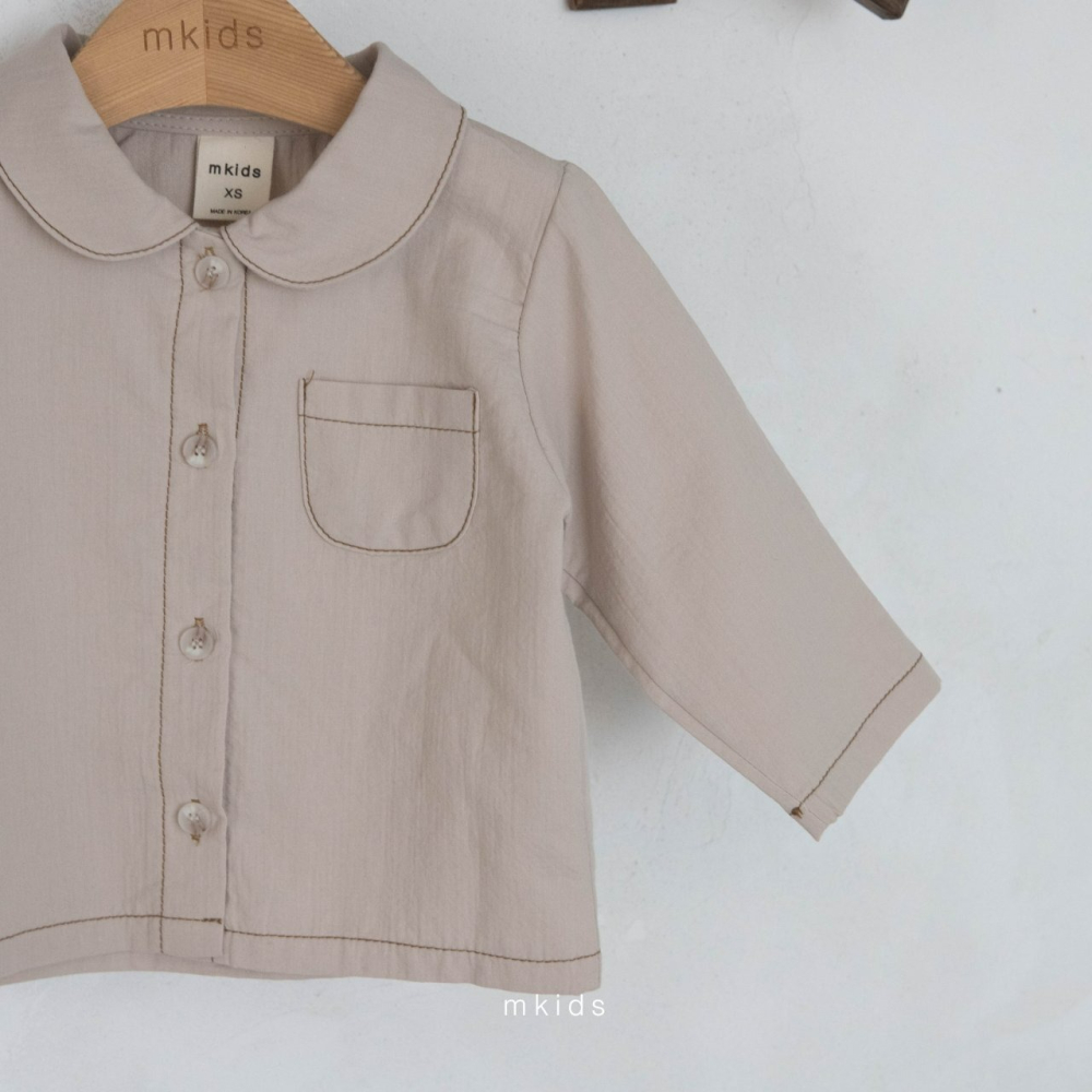 Mkids 上衣 엠키즈 마르코셔츠-細節圖5