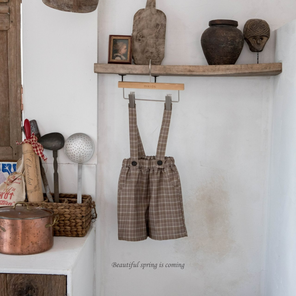 Mkids 褲子 엠키즈 마테오멜빵팬츠-細節圖3