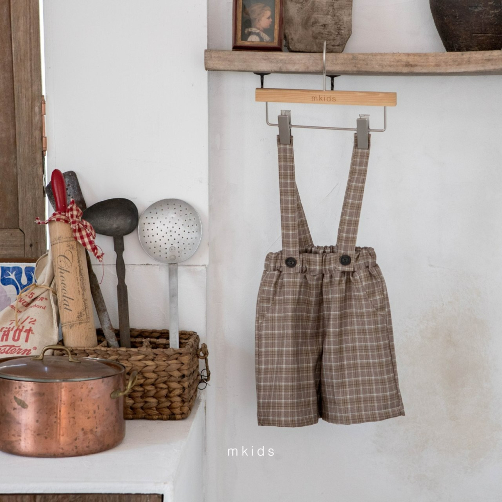 Mkids 褲子 엠키즈 마테오멜빵팬츠-細節圖4