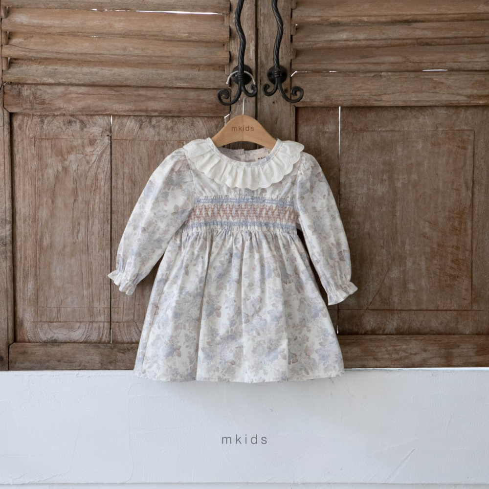 Mkids 洋裝 엠키즈 모카스모킹원피스-細節圖2