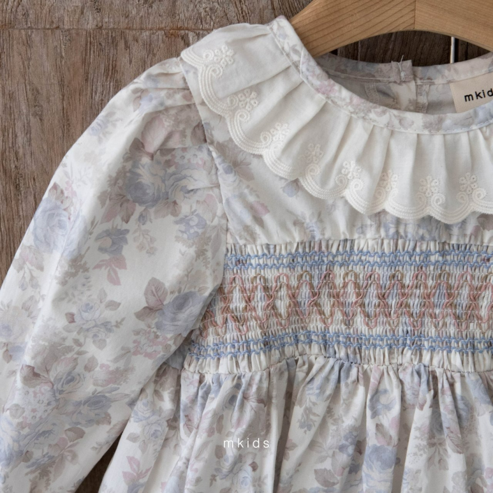 Mkids 洋裝 엠키즈 모카스모킹원피스-細節圖3