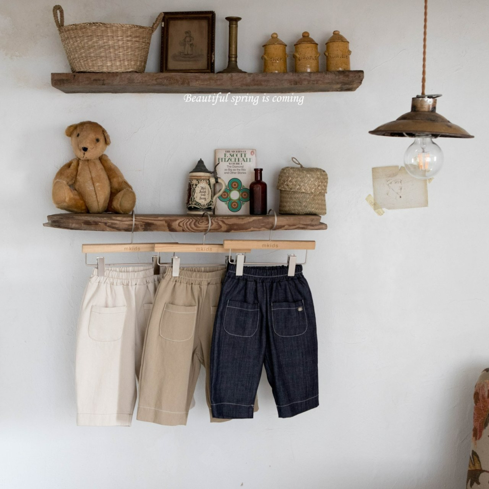 Mkids 褲子 엠키즈 빈센트팬츠(청)-細節圖4