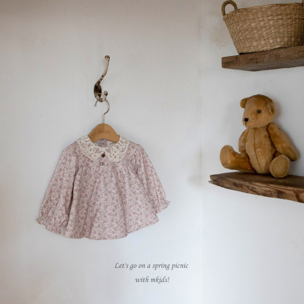 Mkids 上衣 엠키즈 솜사탕블라우스-細節圖5