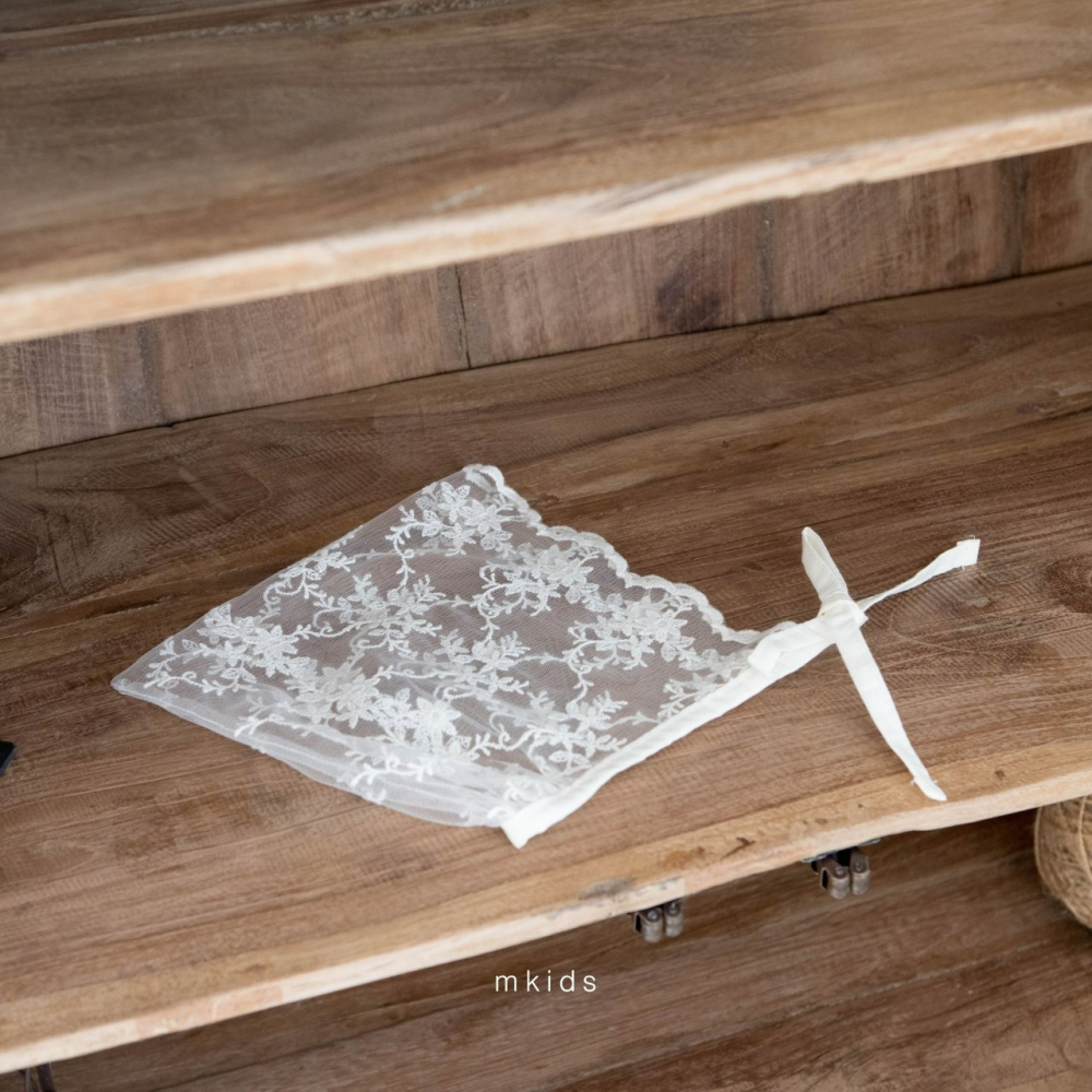 Mkids 帽子 엠키즈 쇼콜라레이스보넷-細節圖2