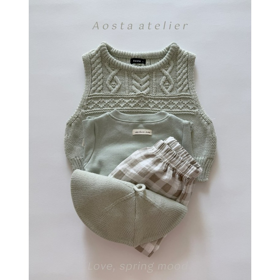 Aosta 背心 아오스타 니트베스트-細節圖3