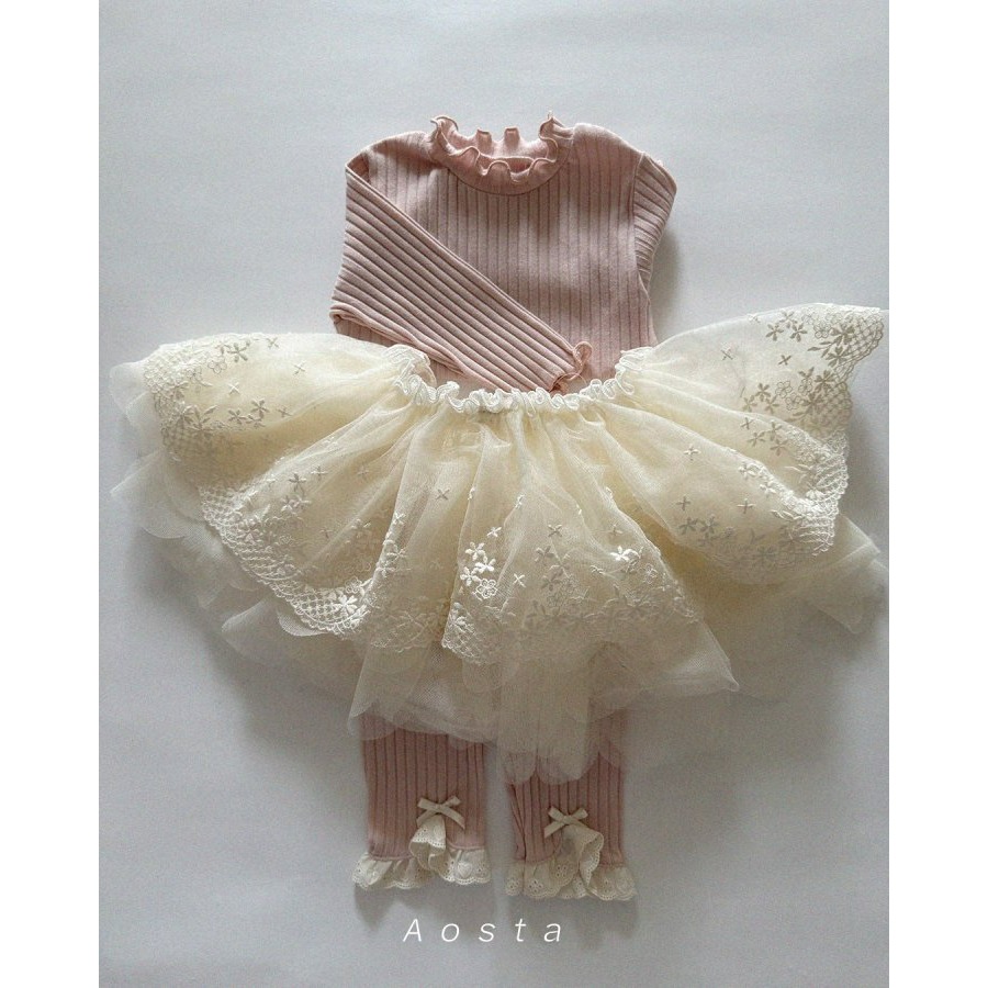 Aosta 裙子 아오스타 레이스샤스커트-細節圖7