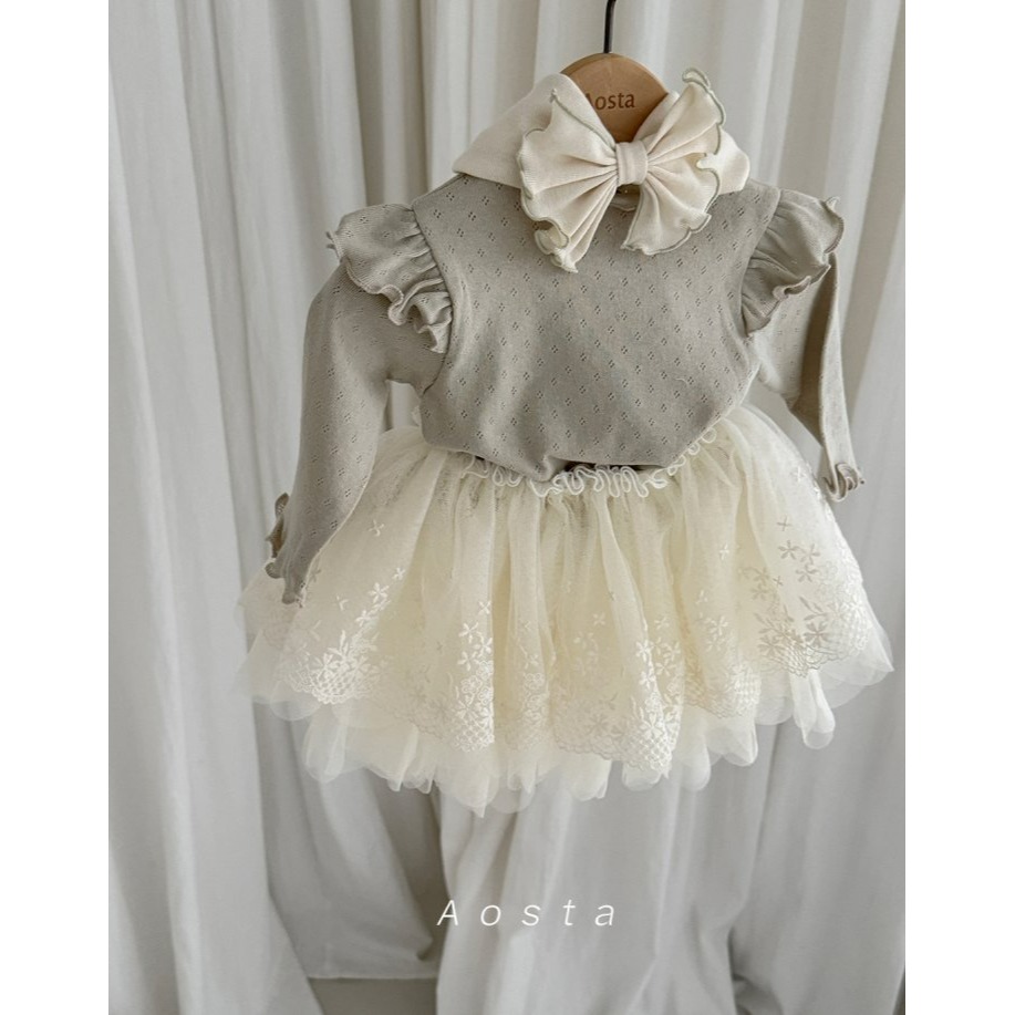 Aosta 裙子 아오스타 레이스샤스커트-細節圖9