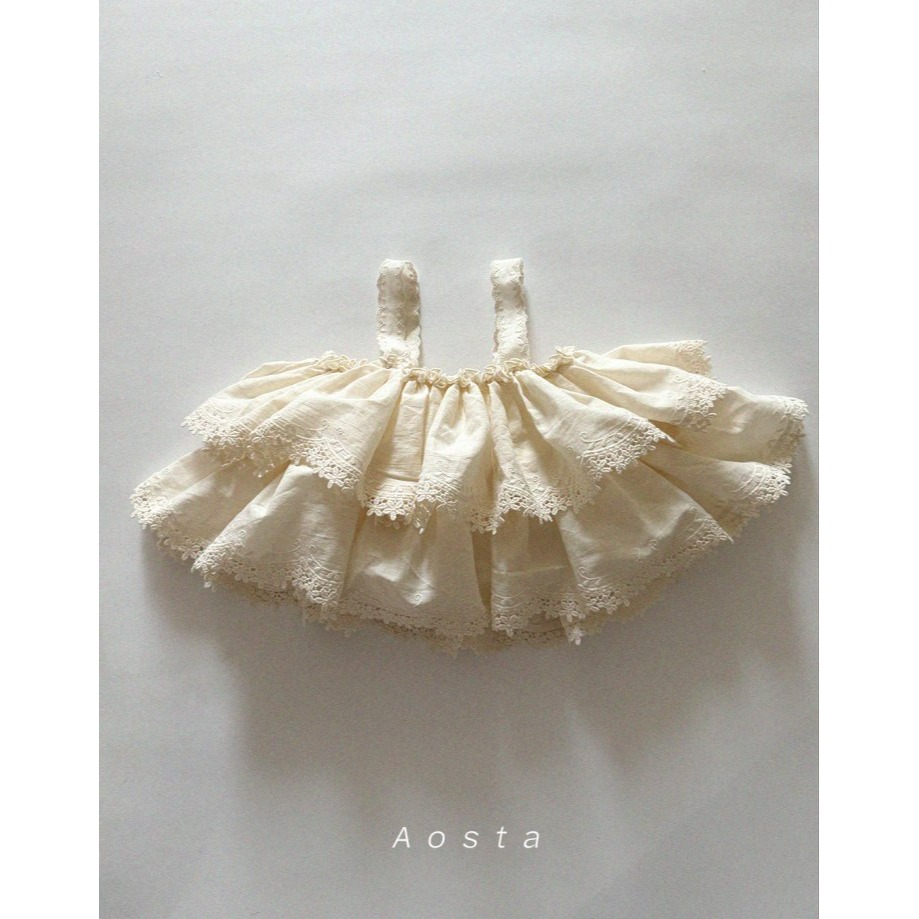 Aosta 上衣 아오스타 레이스캉캉블라우스-細節圖3