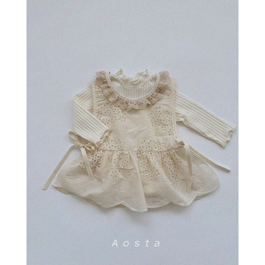 Aosta 上衣 아오스타 레이스코튼블라우스-細節圖5