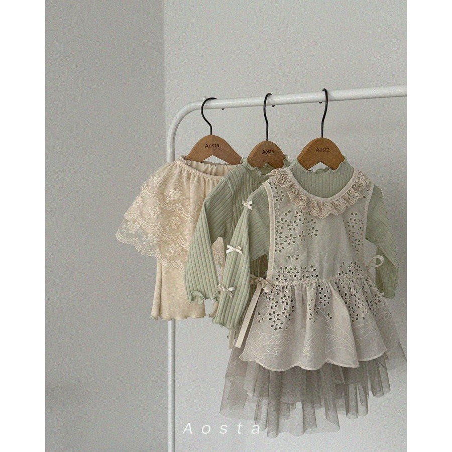 Aosta 上衣 아오스타 레이스코튼블라우스-細節圖10