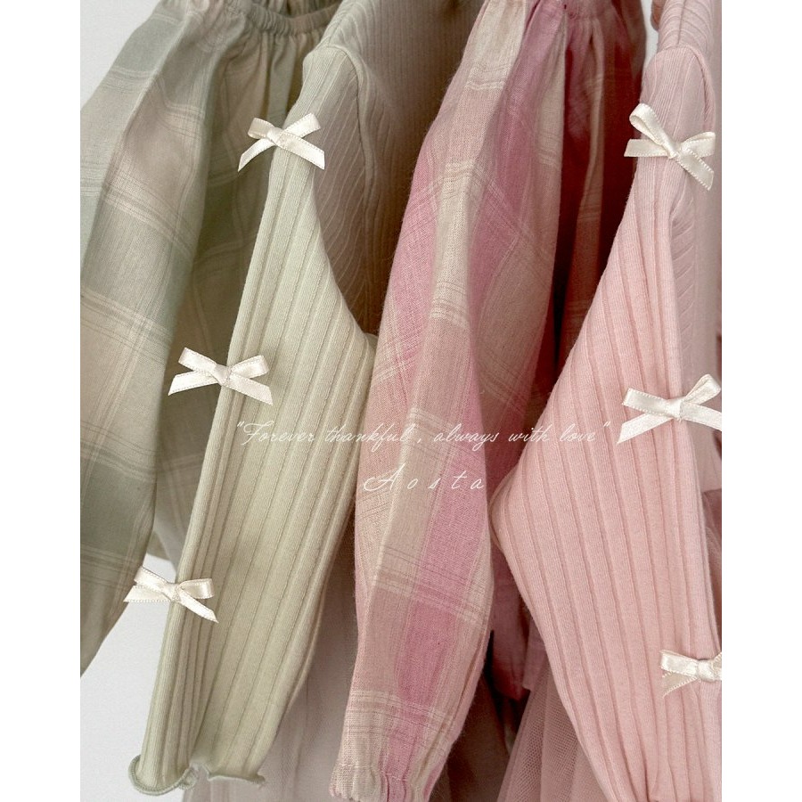 Aosta 上衣 아오스타 르체크블라우스-細節圖7