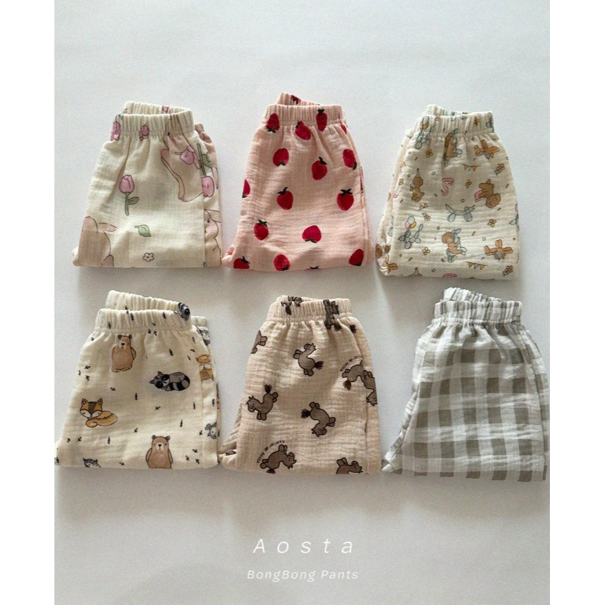 Aosta 褲子 아오스타 봉봉바지-細節圖2