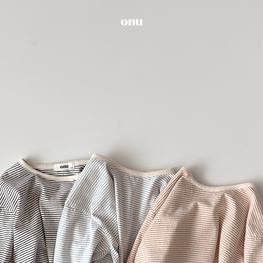 Onu 上衣 오누 ST배색랍빠티-細節圖3