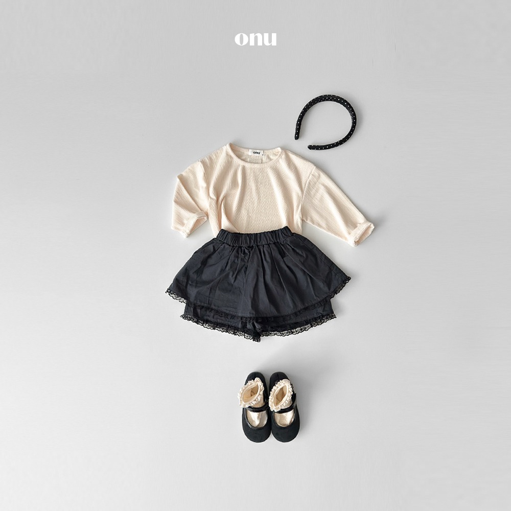 Onu 裙子 오누 쁘띠레이스치마-細節圖5