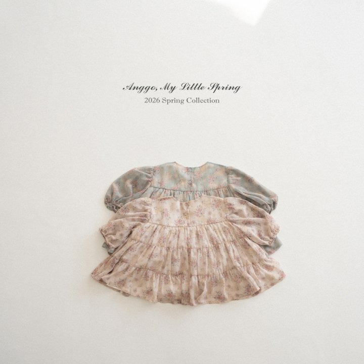 Anggo 洋裝 앙꼬 체리블라썸원피스-細節圖2