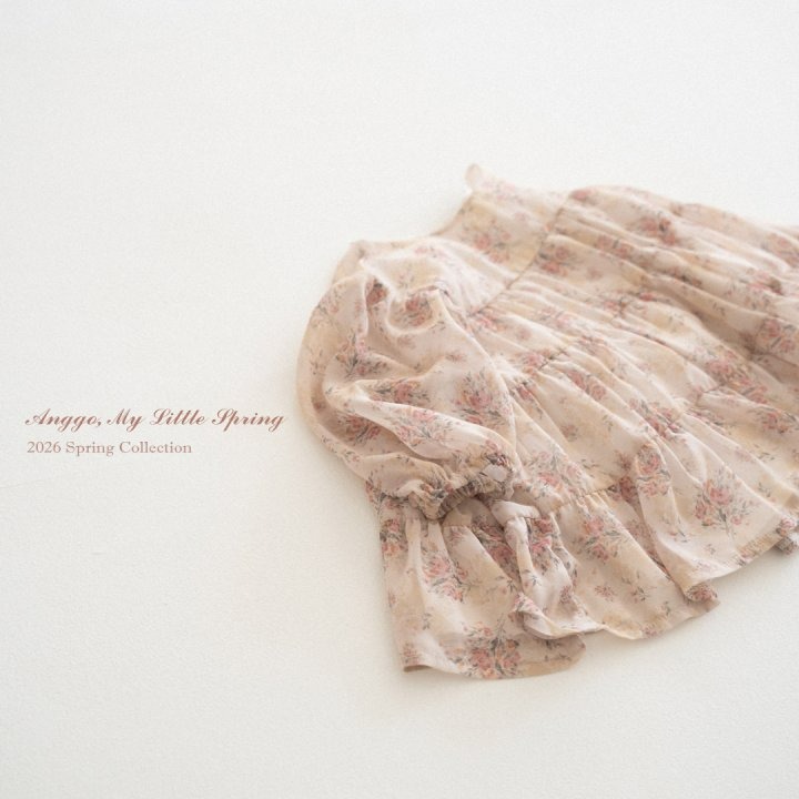 Anggo 洋裝 앙꼬 체리블라썸원피스-細節圖4