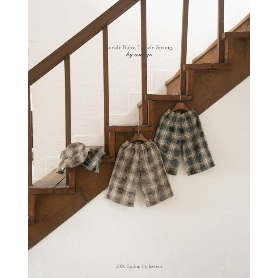 Anggo 褲子 앙꼬 첵스팬츠-細節圖2