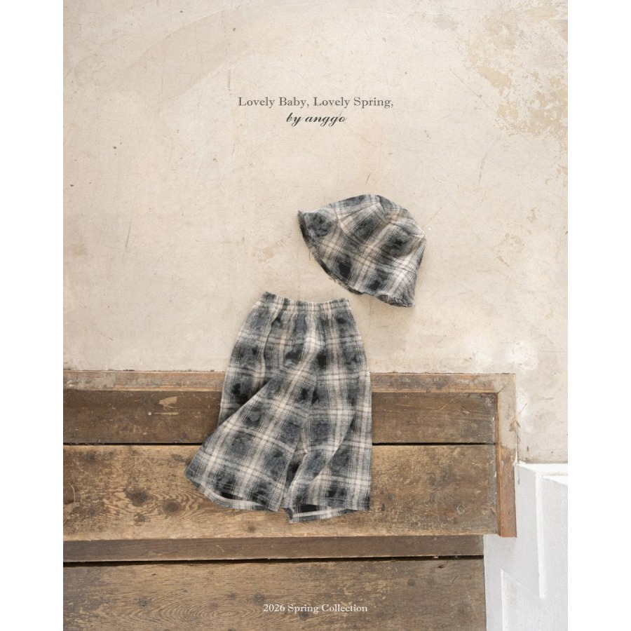 Anggo 褲子 앙꼬 첵스팬츠-細節圖4