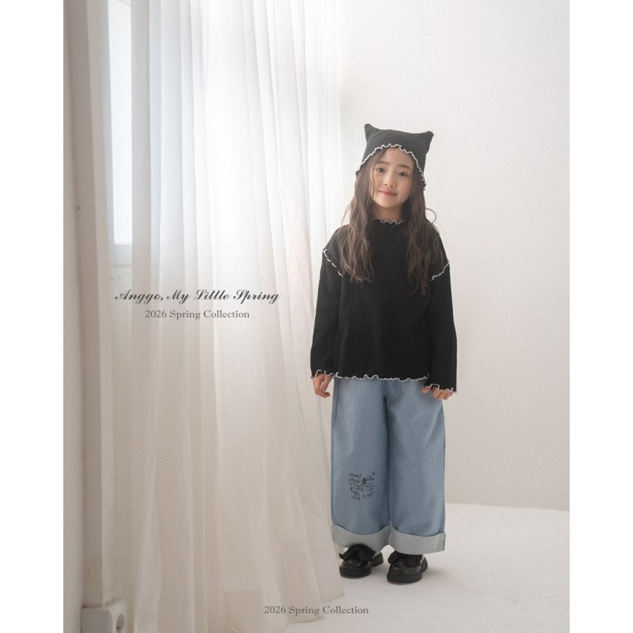 Anggo 上衣 앙꼬 크로와상티셔츠-細節圖7