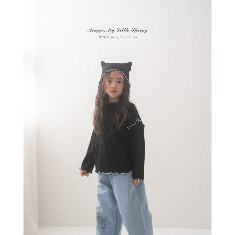 Anggo 上衣 앙꼬 크로와상티셔츠-細節圖8