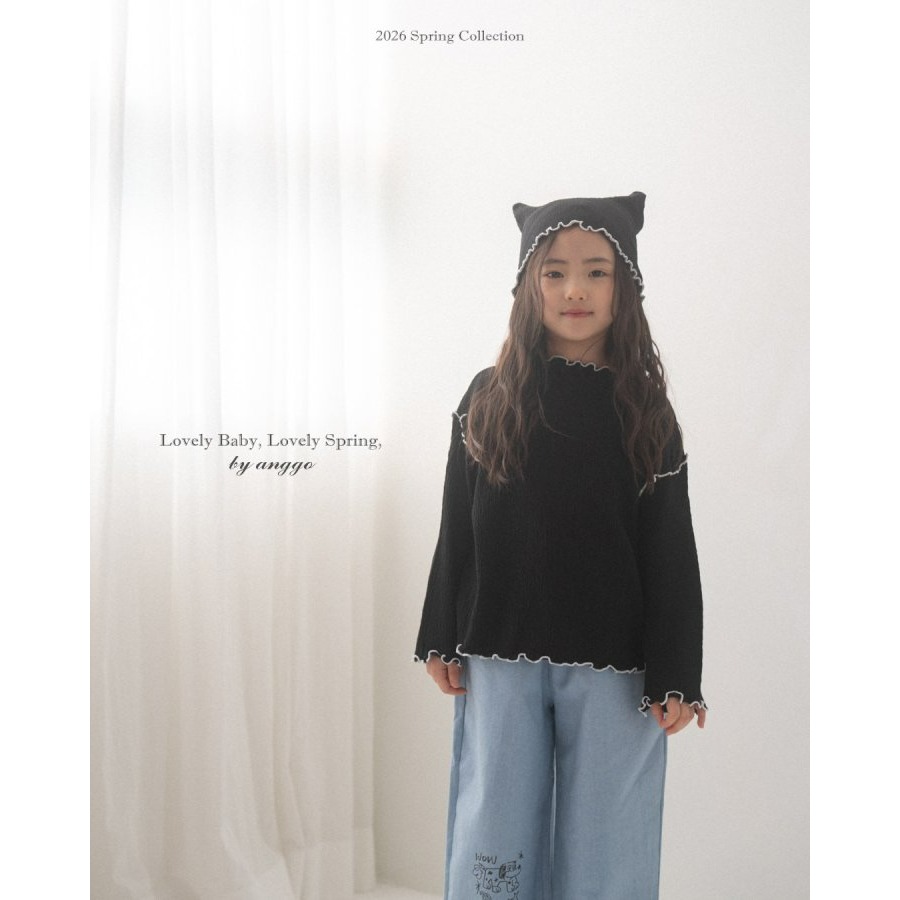 Anggo 上衣 앙꼬 크로와상티셔츠-細節圖10