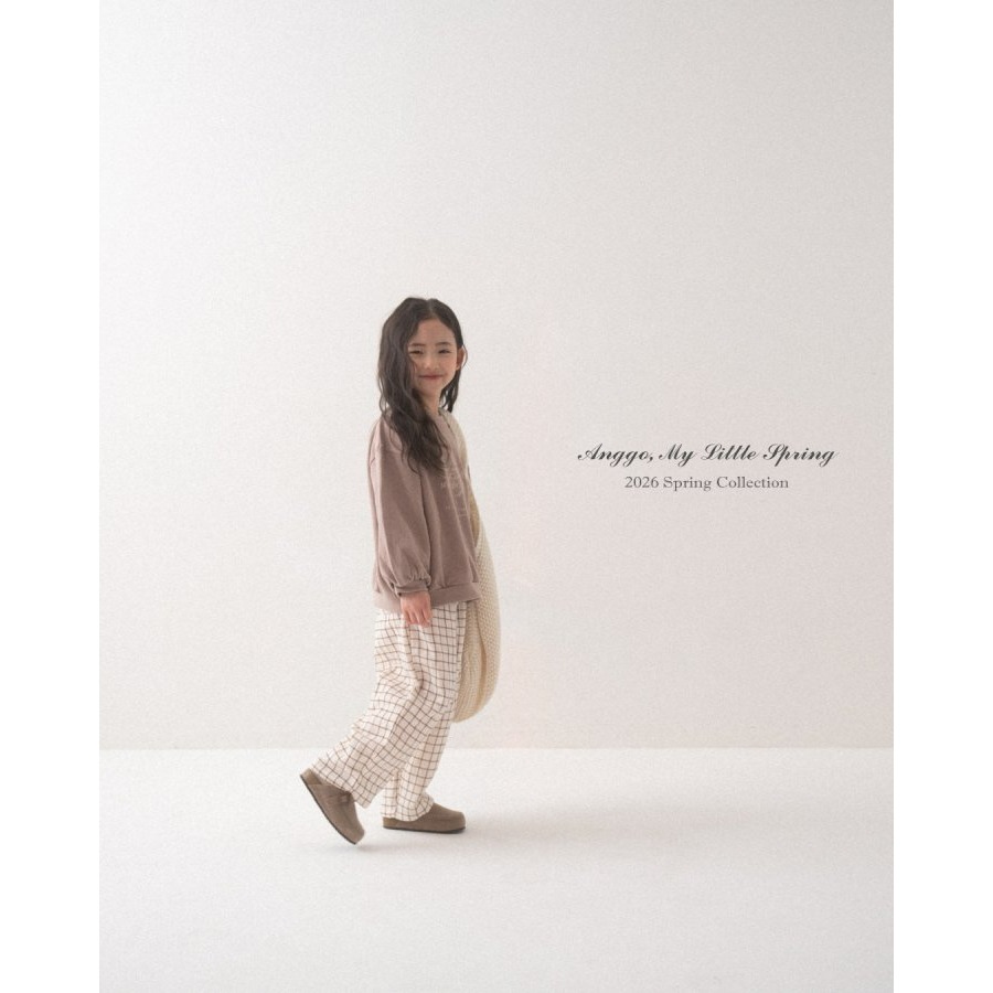 Anggo 上衣 앙꼬 레터링맨투맨-細節圖9