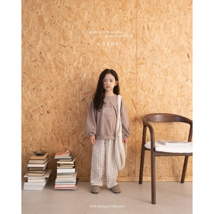 Anggo 上衣 앙꼬 레터링맨투맨-細節圖10