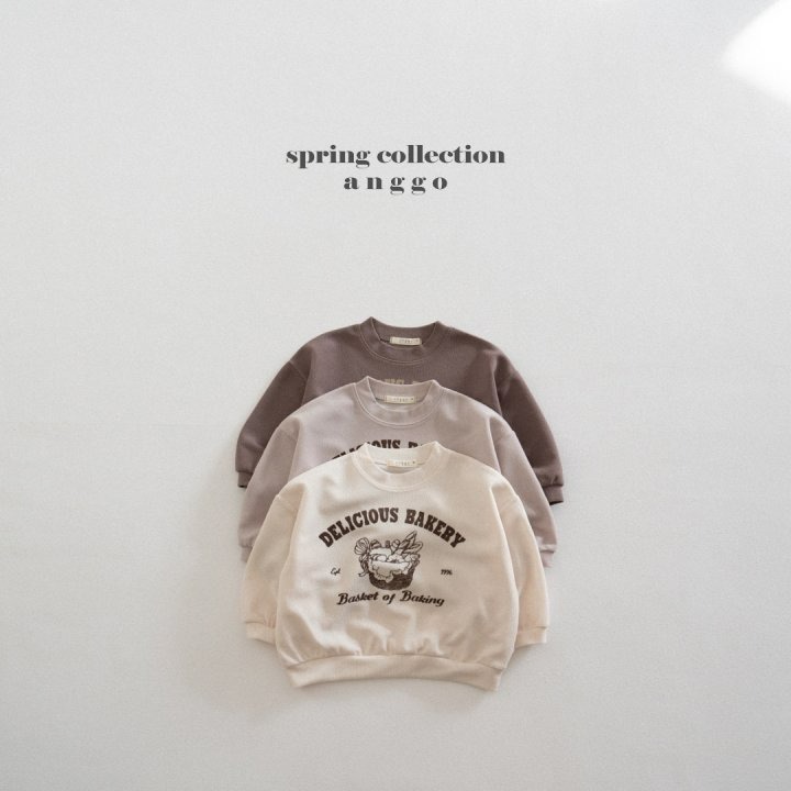 Anggo 上衣 앙꼬 베이커리맨투맨-細節圖2
