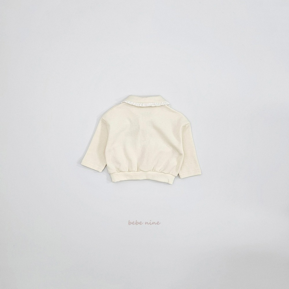 Bebenine 上衣 베베나인 프릴카라맨투맨-細節圖3