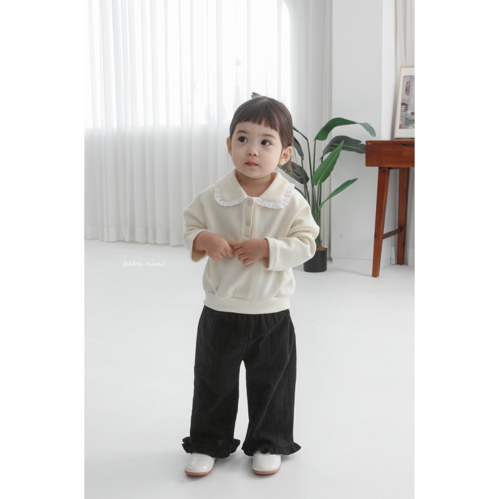 Bebenine 上衣 베베나인 프릴카라맨투맨-細節圖6