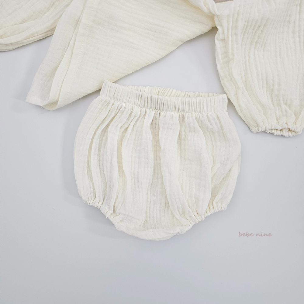 Bebenine 套裝 上衣&屁屁褲 베베나인 스퀘어블루머세트-細節圖4